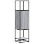 Aparador alto madera ingeniería metal gris sonoma 35,5x35x13 cm de , Aparadores - Ref: Foro24-849037, Precio: 79,00 €, Descue...