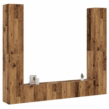 Muebles de TV de pared 6 uds madera vieja madera de ingeniería de , Muebles TV - Ref: Foro24-3328985, Precio: 262,76 €, Descu...