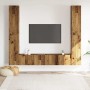 Muebles de TV de pared 6 uds madera vieja madera de ingeniería de , Muebles TV - Ref: Foro24-3328985, Precio: 262,76 €, Descu...