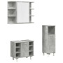 Set muebles de baño 2 piezas madera contrachapada gris hormigón de , Muebles de baño - Ref: Foro24-3324854, Precio: 142,40 €,...