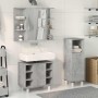 Set muebles de baño 2 piezas madera contrachapada gris hormigón de , Muebles de baño - Ref: Foro24-3324854, Precio: 142,40 €,...