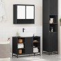 Juego de muebles de baño 2 pzas madera contrachapada negro de , Muebles de baño - Ref: Foro24-3300940, Precio: 155,81 €, Desc...