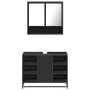 Juego de muebles de baño 2 pzas madera contrachapada negro de , Muebles de baño - Ref: Foro24-3300940, Precio: 155,81 €, Desc...