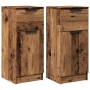 Aparadores 2 uds madera ingeniería madera envejecida 30x30x70cm de , Aparadores - Ref: Foro24-856952, Precio: 97,18 €, Descue...