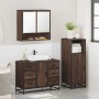 Set de muebles baño 3 pzas madera contrachapada roble marrón de , Muebles de baño - Ref: Foro24-3300994, Precio: 268,83 €, De...