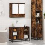 Set de muebles baño 2 pzas madera contrachapada roble ahumado de , Muebles de baño - Ref: Foro24-3300942, Precio: 149,10 €, D...
