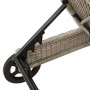 Tumbona con ruedas y cojín ratán sintético gris claro de , Tumbonas - Ref: Foro24-4104038, Precio: 170,04 €, Descuento: %