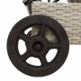 Tumbona con ruedas y cojín ratán sintético gris claro de , Tumbonas - Ref: Foro24-4104038, Precio: 170,04 €, Descuento: %