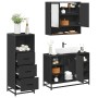 Juego de muebles de baño 3 pzas madera contrachapada negro de , Muebles de baño - Ref: Foro24-3301060, Precio: 243,36 €, Desc...
