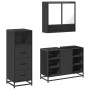 Juego de muebles de baño 3 pzas madera contrachapada negro de , Muebles de baño - Ref: Foro24-3301060, Precio: 243,36 €, Desc...
