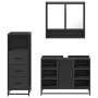 Juego de muebles de baño 3 pzas madera contrachapada negro de , Muebles de baño - Ref: Foro24-3301060, Precio: 243,36 €, Desc...