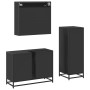 Juego de muebles de baño 3 pzas madera contrachapada negro de , Muebles de baño - Ref: Foro24-3301060, Precio: 243,36 €, Desc...