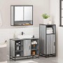 Set de muebles de baño 3 pzas madera contrachapada gris sonoma de , Muebles de baño - Ref: Foro24-3301003, Precio: 225,44 €, ...