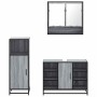 Set de muebles de baño 3 pzas madera contrachapada gris sonoma de , Muebles de baño - Ref: Foro24-3301003, Precio: 225,44 €, ...