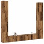 Muebles de TV de pared 6 uds madera vieja madera de ingeniería de , Muebles TV - Ref: Foro24-3328987, Precio: 342,44 €, Descu...