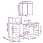 Juego de muebles de baño 3 pzas madera contrachapada negro de , Muebles de baño - Ref: Foro24-3301020, Precio: 283,52 €, Desc...