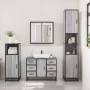 Set de muebles de baño 3 pzas madera contrachapada gris sonoma de , Muebles de baño - Ref: Foro24-3300963, Precio: 283,26 €, ...