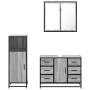 Set de muebles de baño 3 pzas madera contrachapada gris sonoma de , Muebles de baño - Ref: Foro24-3300963, Precio: 283,26 €, ...