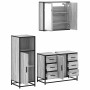 Set de muebles de baño 3 pzas madera contrachapada gris sonoma de , Muebles de baño - Ref: Foro24-3300963, Precio: 283,26 €, ...