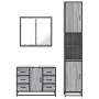 Set de muebles de baño 3 pzas madera contrachapada gris sonoma de , Muebles de baño - Ref: Foro24-3301083, Precio: 354,99 €, ...