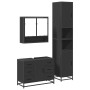 Juego de muebles de baño 3 pzas madera contrachapada negro de , Muebles de baño - Ref: Foro24-3301110, Precio: 338,56 €, Desc...