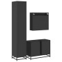 Juego de muebles de baño 3 pzas madera contrachapada negro de , Muebles de baño - Ref: Foro24-3301110, Precio: 338,56 €, Desc...