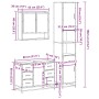Juego de muebles de baño 3 pzas madera contrachapada negro de , Muebles de baño - Ref: Foro24-3301110, Precio: 338,56 €, Desc...