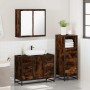 Set de muebles baño 3 pzas madera contrachapada roble ahumado de , Muebles de baño - Ref: Foro24-3301022, Precio: 284,06 €, D...