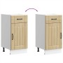 Mueble bajo de cocina Lucca roble sonoma de , Armarios de cocina - Ref: Foro24-853710, Precio: 77,31 €, Descuento: %