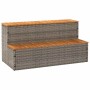 Escalón bañera hidromasaje gris 100x50x50,5 cm ratán sintético de , Accesorios para piscinas y spa - Ref: Foro24-4103945, Pre...