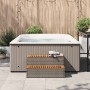 Escalón bañera hidromasaje gris 100x50x50,5 cm ratán sintético de , Accesorios para piscinas y spa - Ref: Foro24-4103945, Pre...