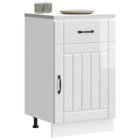 Mueble bajo de cocina Lucca blanca de alto brillo de , Armarios de cocina - Ref: Foro24-853719, Precio: 100,20 €, Descuento: %