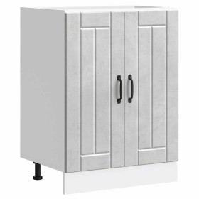 Mueble bajo fregadero Lucca madera contrachapada gris hormigón de , Armarios de cocina - Ref: Foro24-853681, Precio: 81,19 €,...