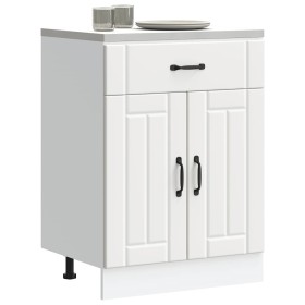 Mueble bajo de cocina Lucca madera de ingeniería blanca de , Armarios de cocina - Ref: Foro24-853727, Precio: 92,17 €, Descue...
