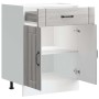 Mueble bajo de cocina Lucca madera contrachapada gris sonoma de , Armarios de cocina - Ref: Foro24-853733, Precio: 90,35 €, D...