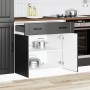 Mueble bajo de cocina Lucca madera ingeniería negra de , Armarios de cocina - Ref: Foro24-853738, Precio: 96,41 €, Descuento: %