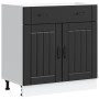 Mueble bajo de cocina Lucca madera ingeniería negra de , Armarios de cocina - Ref: Foro24-853738, Precio: 96,41 €, Descuento: %