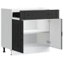 Mueble bajo de cocina Lucca madera ingeniería negra de , Armarios de cocina - Ref: Foro24-853738, Precio: 96,41 €, Descuento: %