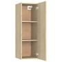 Mueble de TV madera contrachapada color roble 30,5x30x90 cm de vidaXL, Muebles TV - Ref: Foro24-803350, Precio: 49,01 €, Desc...