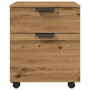 Archivador ruedas madera contrachapada roble artesanal de , Armarios y almacenamiento - Ref: Foro24-856950, Precio: 60,98 €, ...