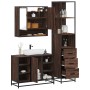 Set de muebles baño 3 pzas madera contrachapada roble marrón de , Muebles de baño - Ref: Foro24-3301184, Precio: 259,23 €, De...
