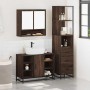 Set de muebles baño 3 pzas madera contrachapada roble marrón de , Muebles de baño - Ref: Foro24-3301184, Precio: 259,23 €, De...