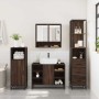 Set de muebles baño 3 pzas madera contrachapada roble marrón de , Muebles de baño - Ref: Foro24-3301184, Precio: 259,23 €, De...