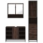 Set de muebles baño 3 pzas madera contrachapada roble marrón de , Muebles de baño - Ref: Foro24-3301184, Precio: 259,23 €, De...