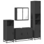 Juego de muebles de baño 4 pzas madera contrachapada negro de , Muebles de baño - Ref: Foro24-3301190, Precio: 449,77 €, Desc...