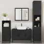 Juego de muebles de baño 4 pzas madera contrachapada negro de , Muebles de baño - Ref: Foro24-3301190, Precio: 449,77 €, Desc...