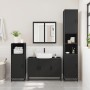 Juego de muebles de baño 4 pzas madera contrachapada negro de , Muebles de baño - Ref: Foro24-3301190, Precio: 449,77 €, Desc...