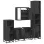 Juego de muebles de baño 4 pzas madera contrachapada negro de , Muebles de baño - Ref: Foro24-3301190, Precio: 449,77 €, Desc...