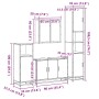 Juego de muebles de baño 4 pzas madera contrachapada negro de , Muebles de baño - Ref: Foro24-3301190, Precio: 449,77 €, Desc...
