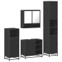 Juego de muebles de baño 4 pzas madera contrachapada negro de , Muebles de baño - Ref: Foro24-3301235, Precio: 381,98 €, Desc...